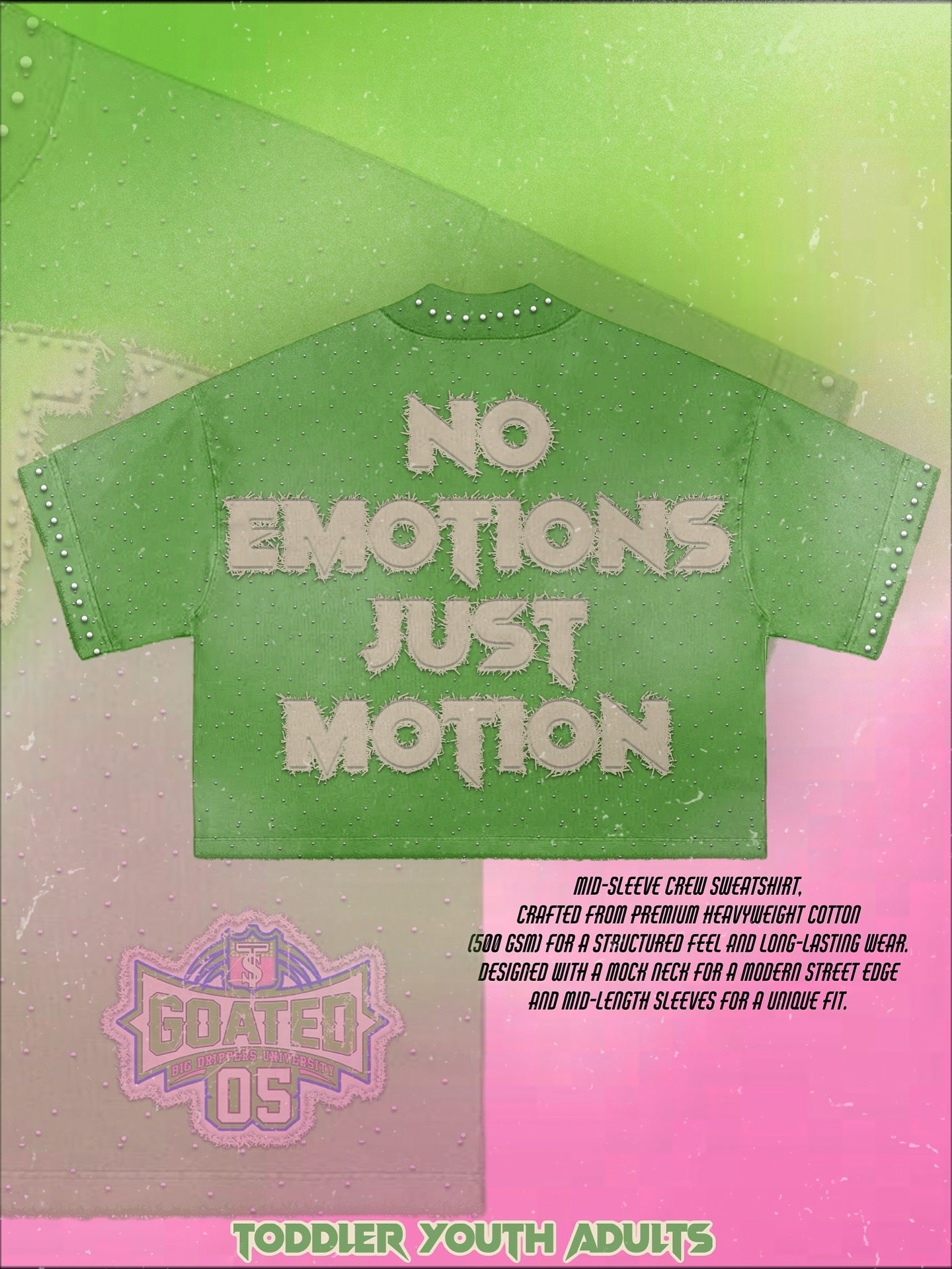 ADULT NO EMOTIONS CREWNECK