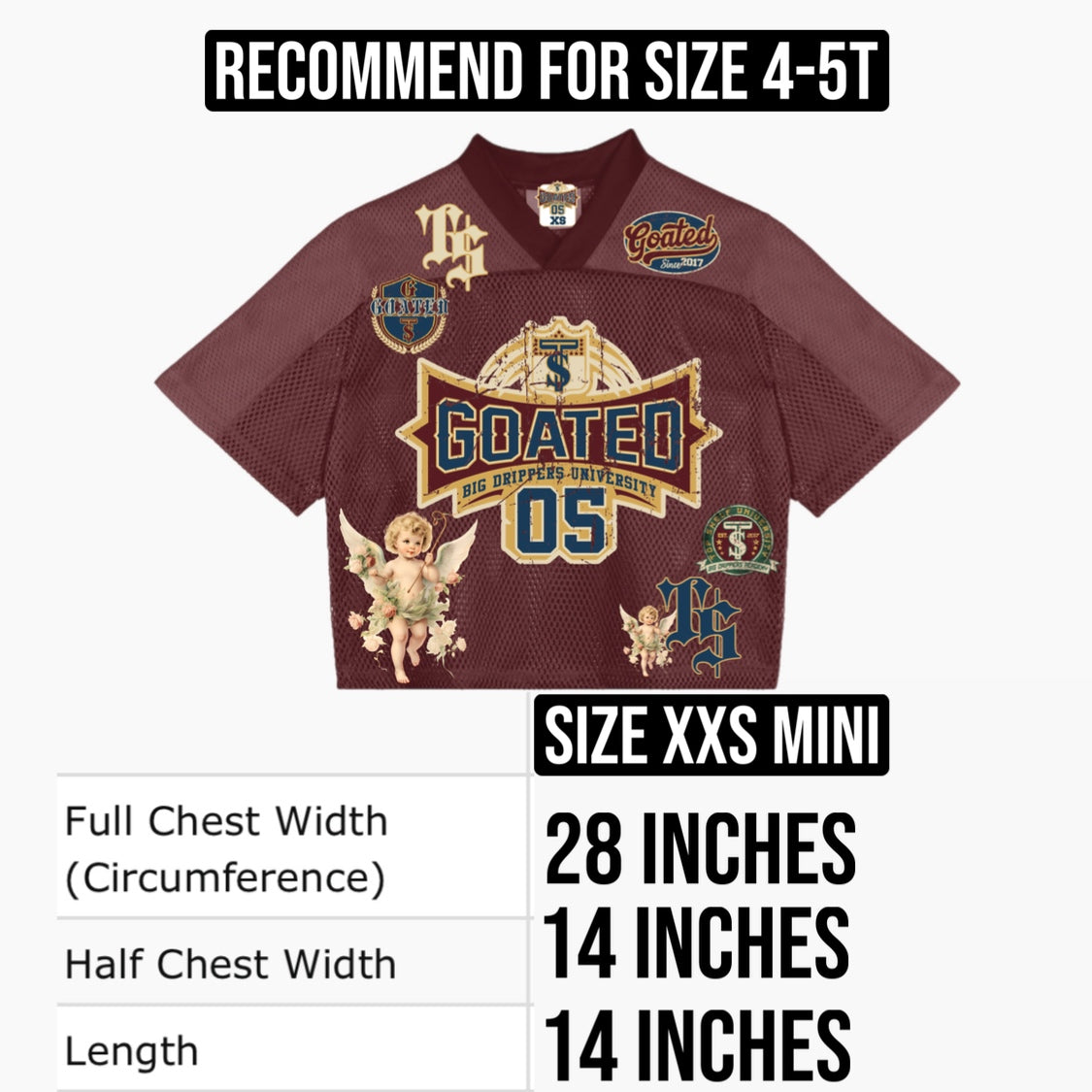 Mini XXS UNIVERSITY JERSEY & HOODIE
