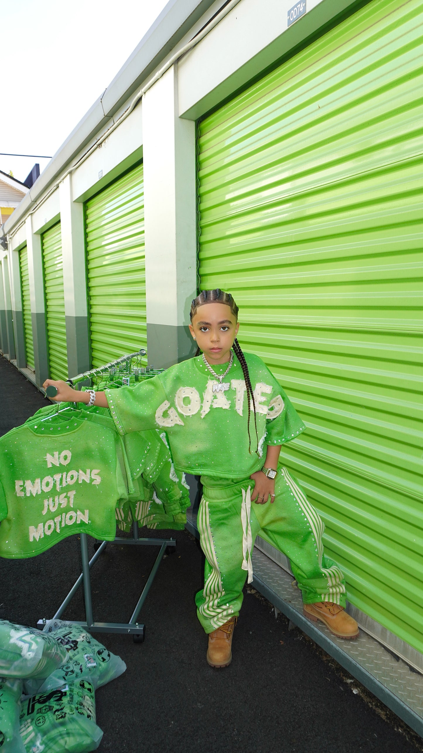 KIDS SLIME CREWNECK SET