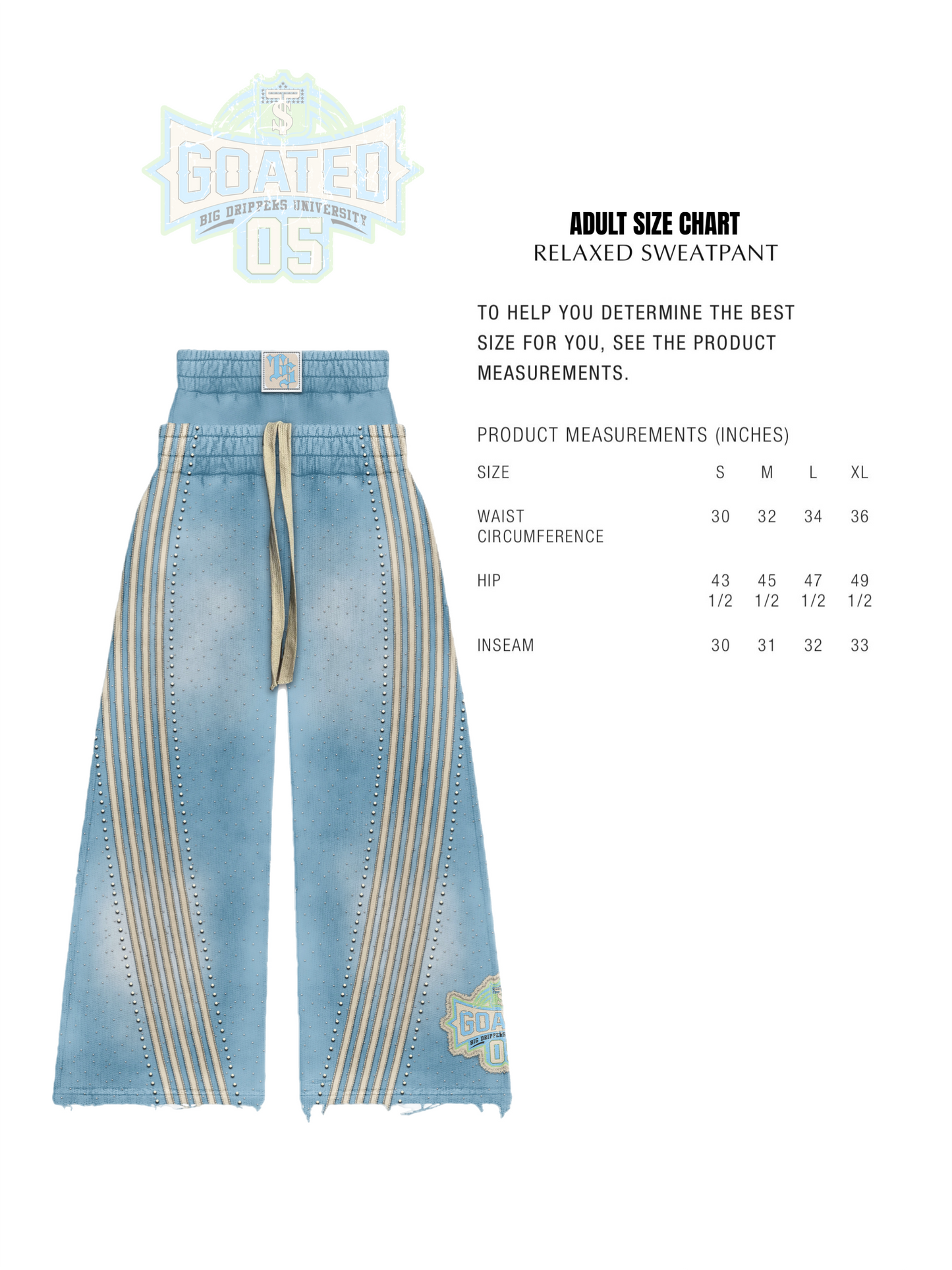 ADULT POWDER BLUE SET