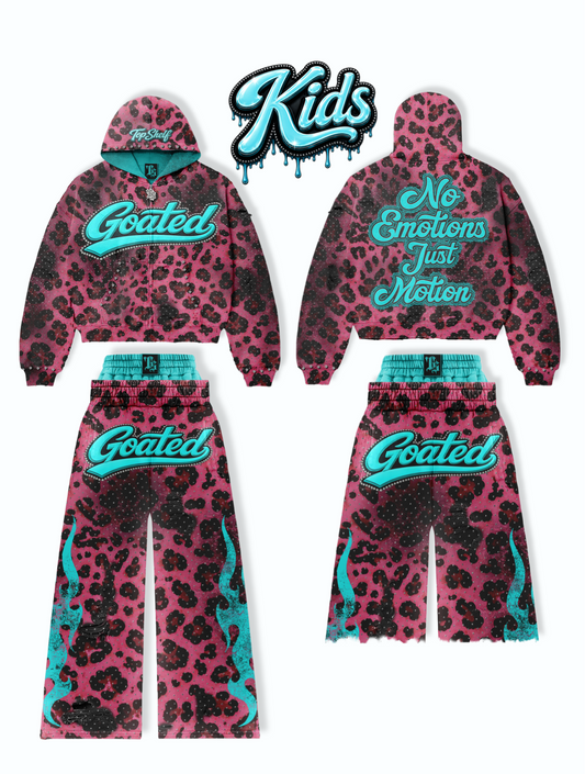 YOUTH PINK CHEETAH SET (Sweatpants)