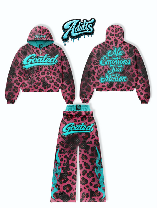 ADULT PINK CHEETAH SET
